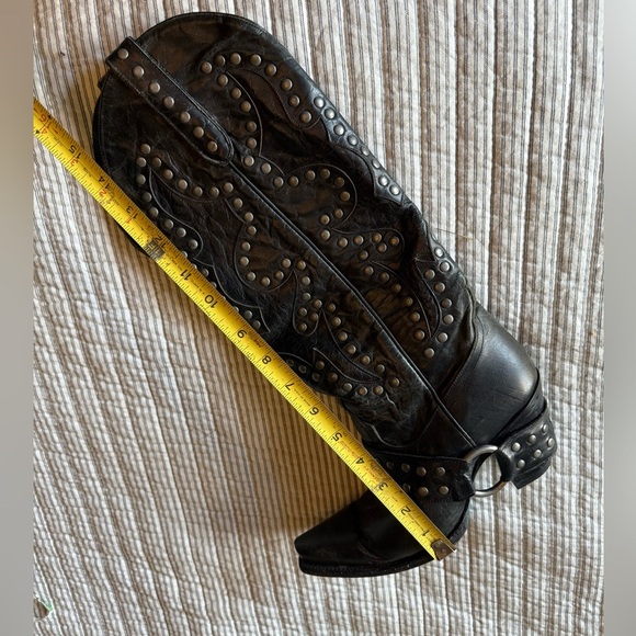 LANE Studded Black Leather Boots! - Picture 12 of 13